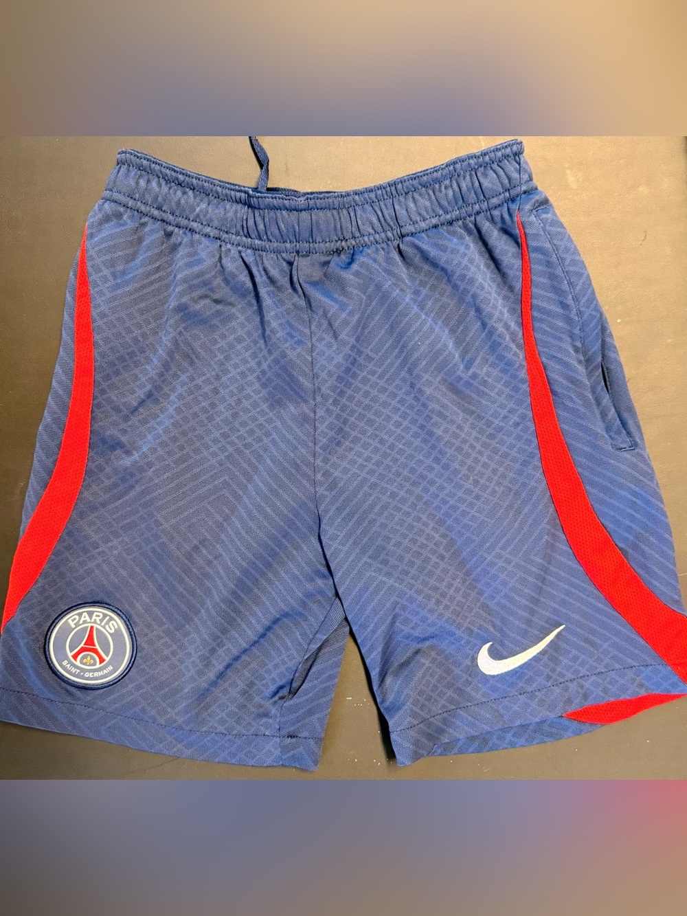 Boys PSG Nike Soccer Shorts Slim Dri Fit Size M